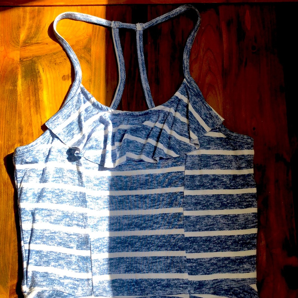 abercrombie KIDS girl’s dress with spaghetti straps and swinging bottom skirt!